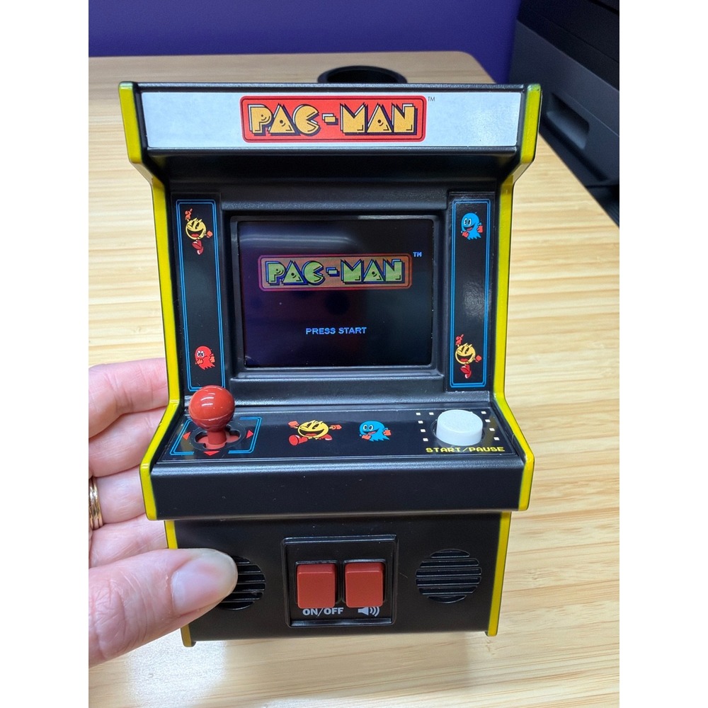 Basic Fun Pac-Man Mini Arcade Countercade Electronic Game Tested Working